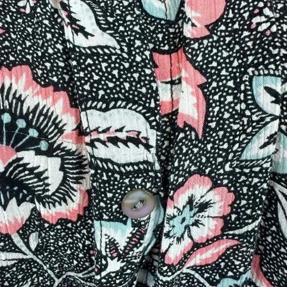 J. Jill paisley and floral print button front top size 1X - Picture 7 of 10